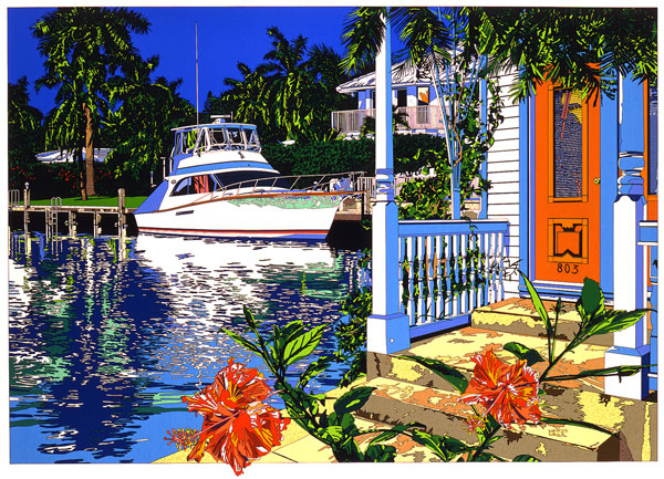 ヴィーヴィケンパイネン 水彩画 1997年 灯台 ヴィーヴィケンパイネン