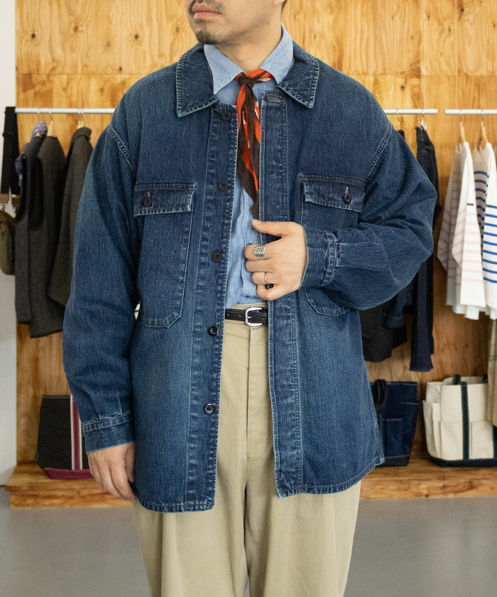 OUTILの新型デニムジャケット、VESTE BERMS。 | オーベルジュ、ウティ