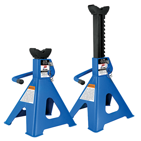 ATD 12-Ton Double Lock Ratchet Style Jack Stands - ATD-7448A - ATD