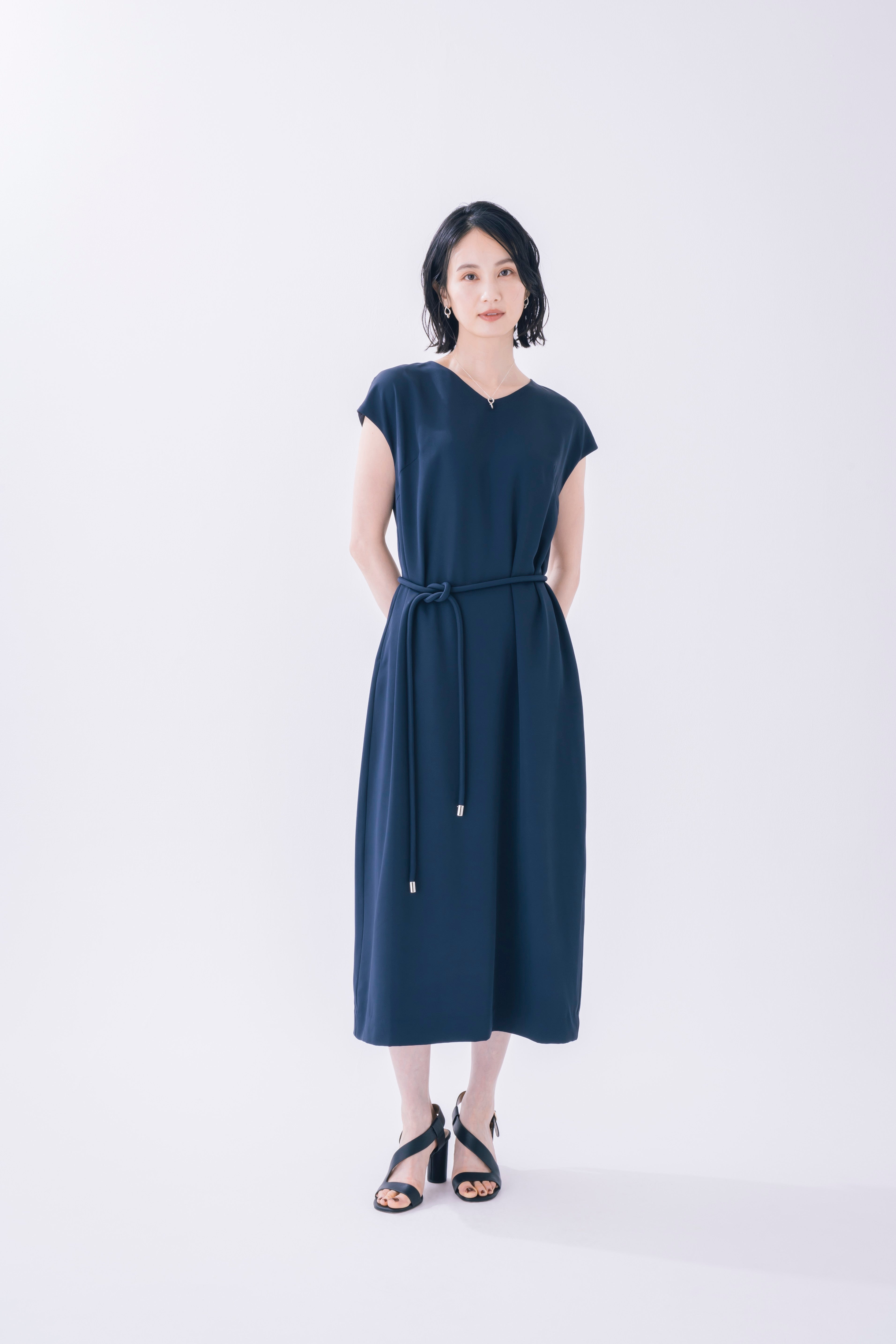 ロングワンピース（共布ループベルト付き） NS-313 – ATELIER N'S