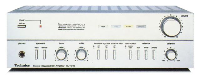 Technics/Panasonic SU-C03の仕様 テクニクス/パナソニック