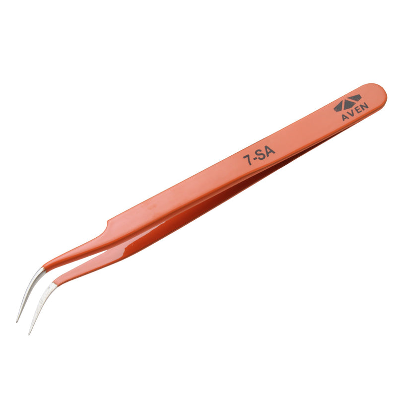 E-Z Pik Tweezers 7 Orange – Aven Tools