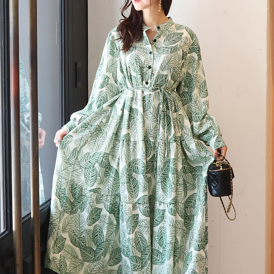 グリーンリーフ・ティアードワンピース｜【公式】AVERYオフィシャルストア