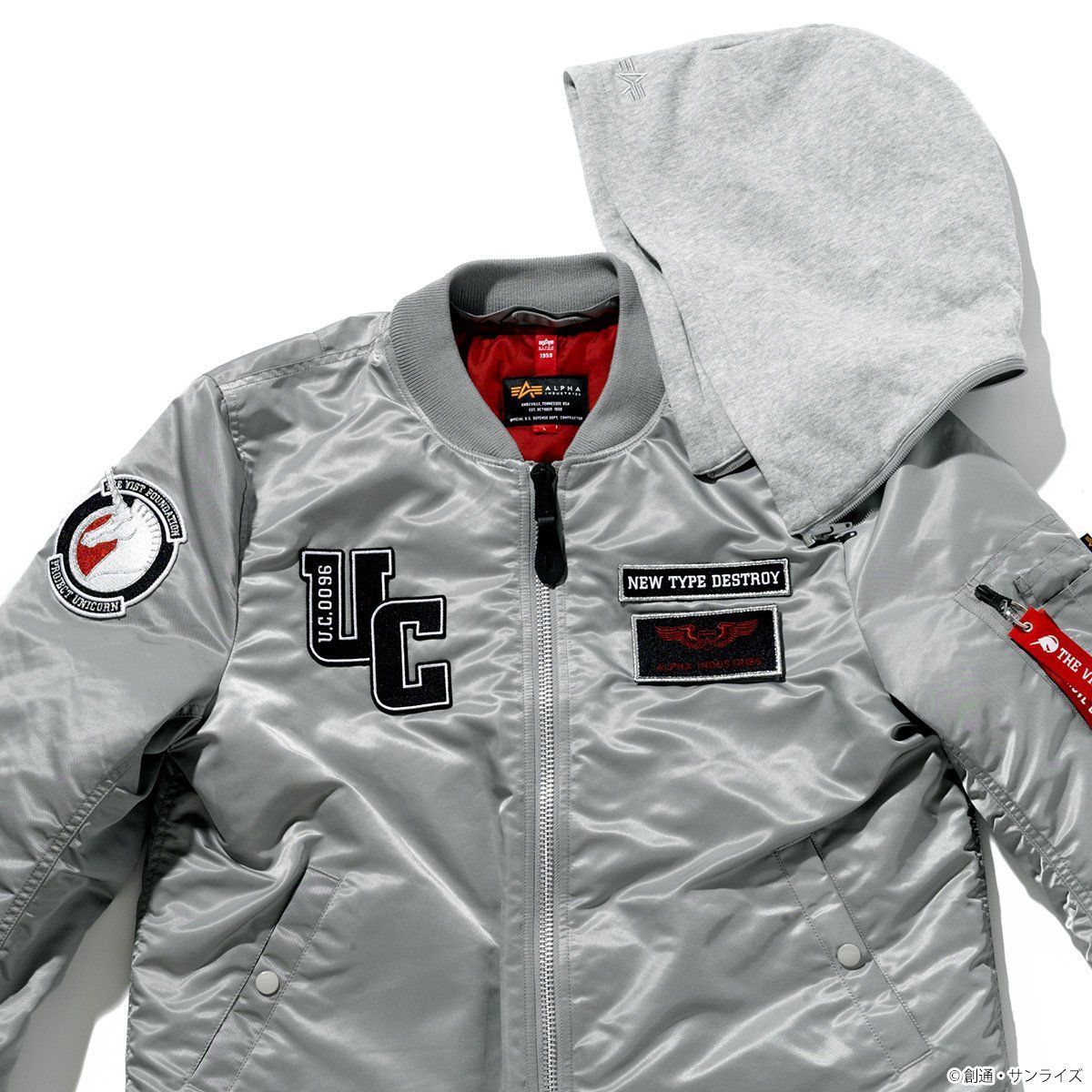 ALPHA INDUSTRIES MA-1 NATUS LONG 「機動戦士ガンダムUC」 ユニコーン