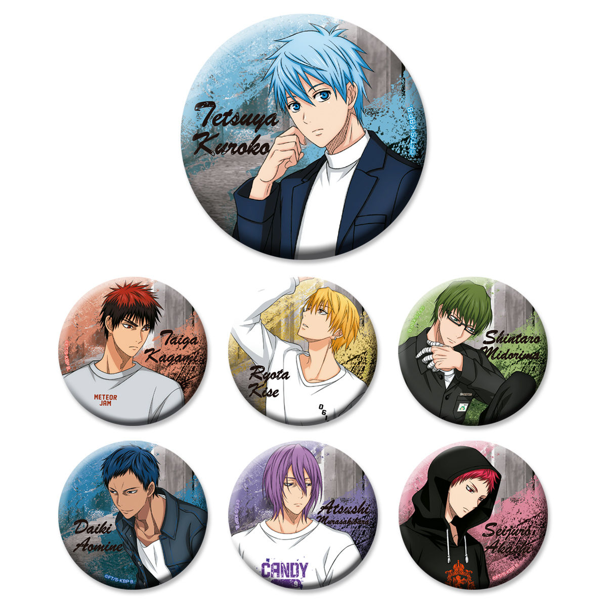 黒子のバスケ トレーディング缶バッジ(GRUNGEver.) | 黒子のバスケ