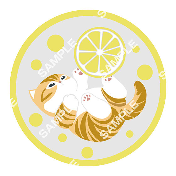 フラットガシャポン】mofusand クリアラバーコースター｜ガシャポン