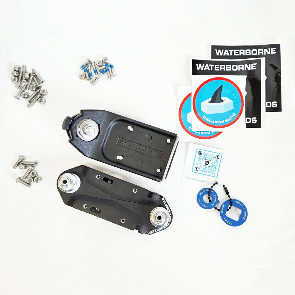 スケートボードトラックアアダプター WATERBORNE FIN SYSTEM SURF AND