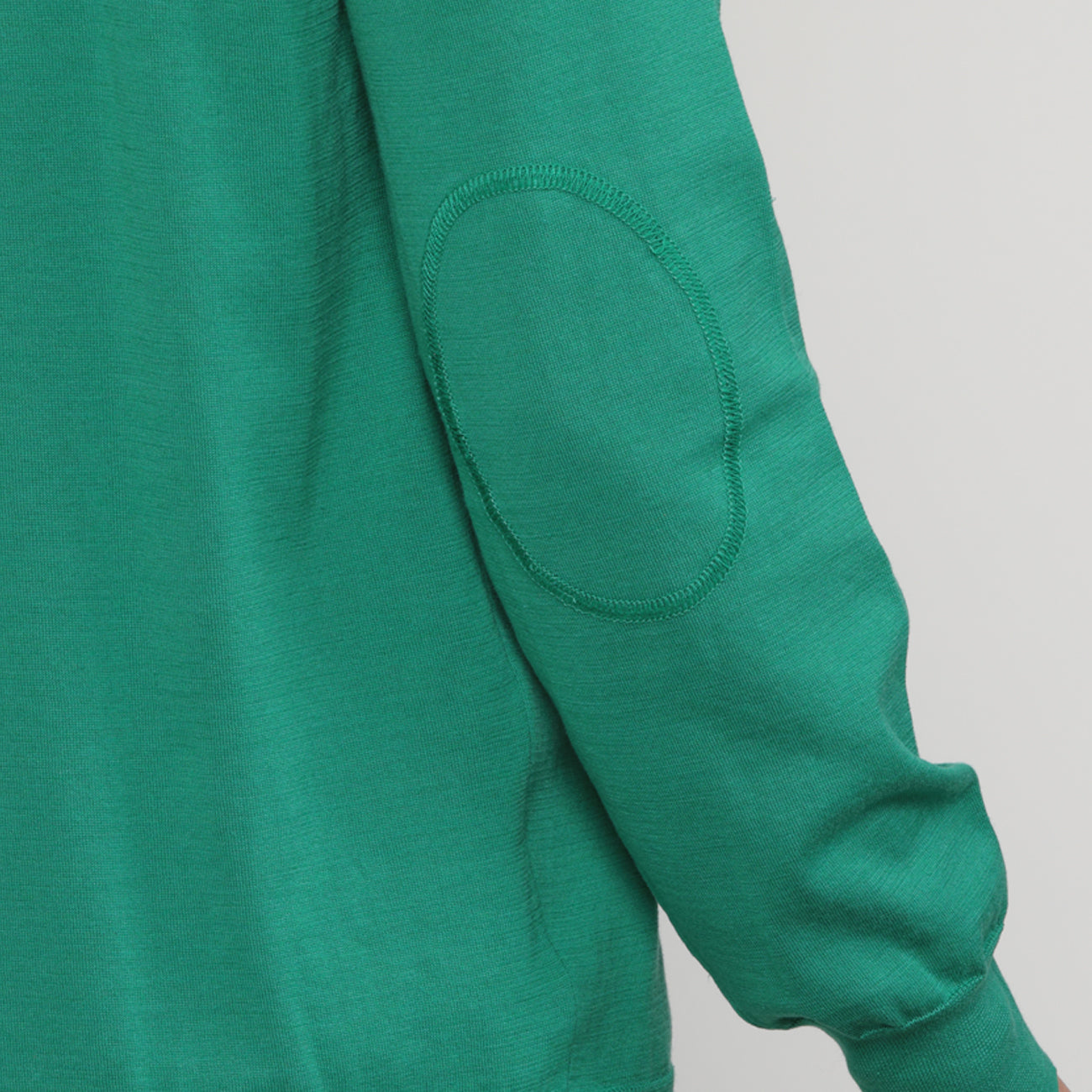 MEN MOCK-NECK SILK KNIT〈モックネックニット_ グリーン〉ゴルフ