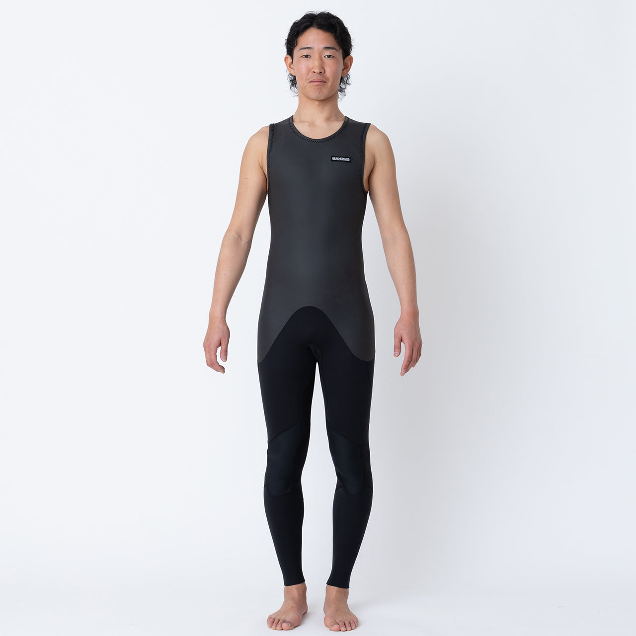 ロゴパッチ 2mm スキンロングジョン ウエットスーツ ビーチドデイズ