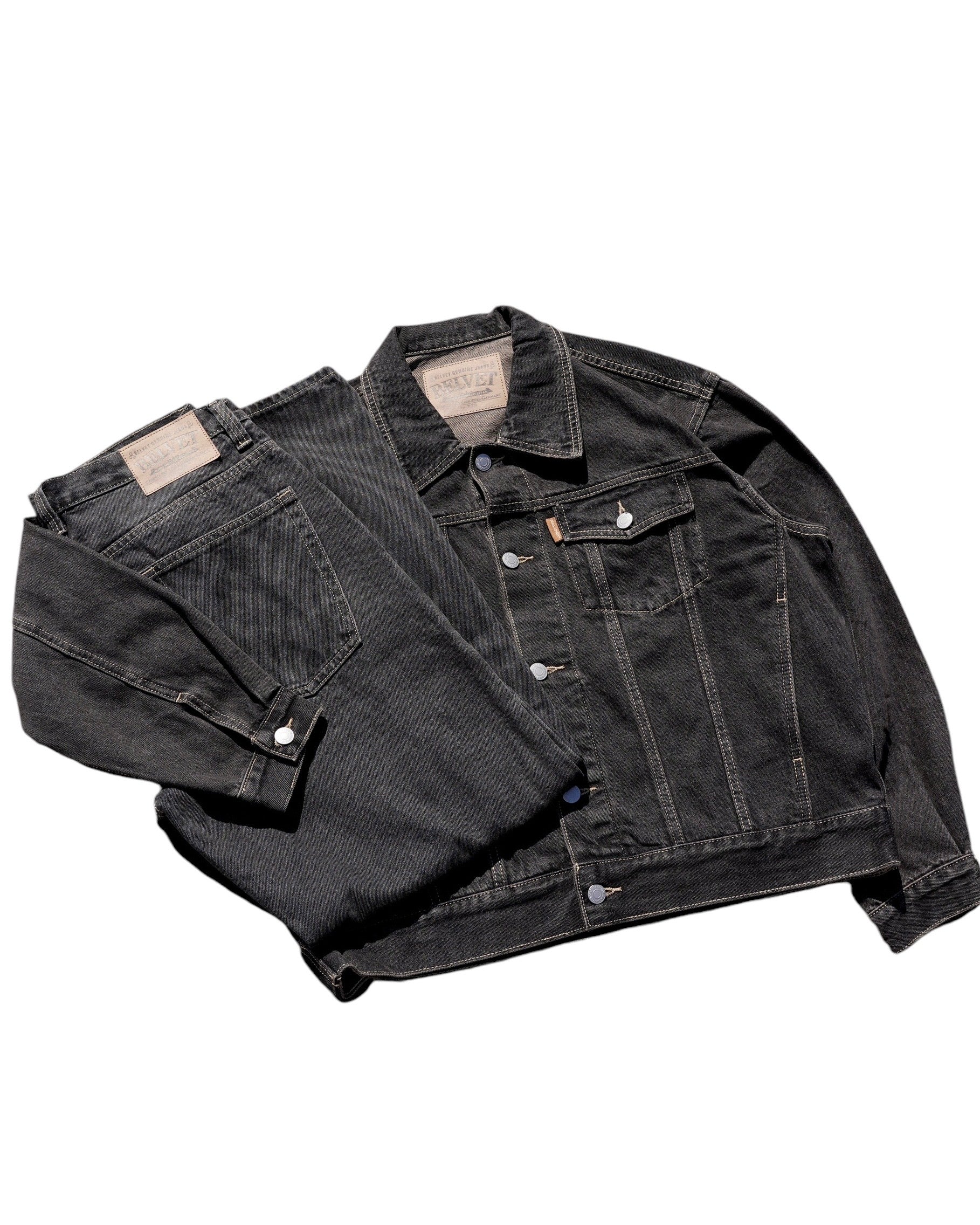 Washed Black Denim Set up / Jacket – BELVET