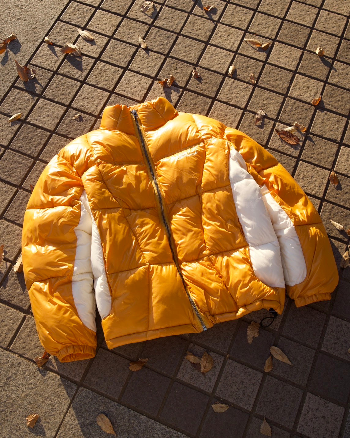 Two-Tone Panel Puffer Jacket – BELVET