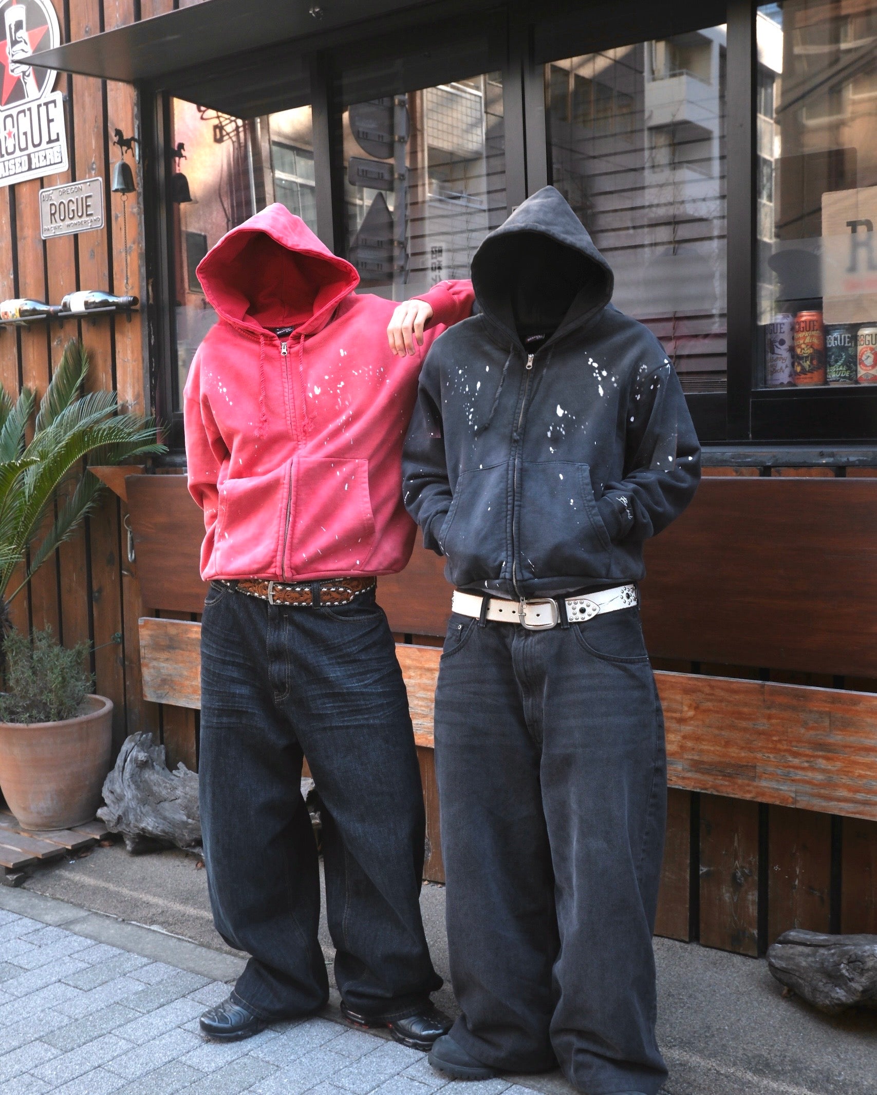 14.8oz Painted Crop Zip Hoodie – BELVET