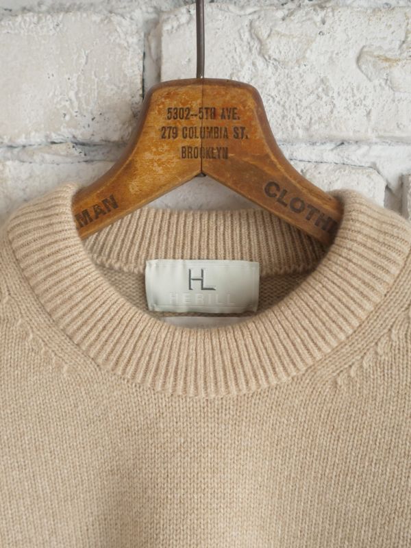 HERILL Goldencash Pillover ゴールデンキャッシュ カシミヤ クルー