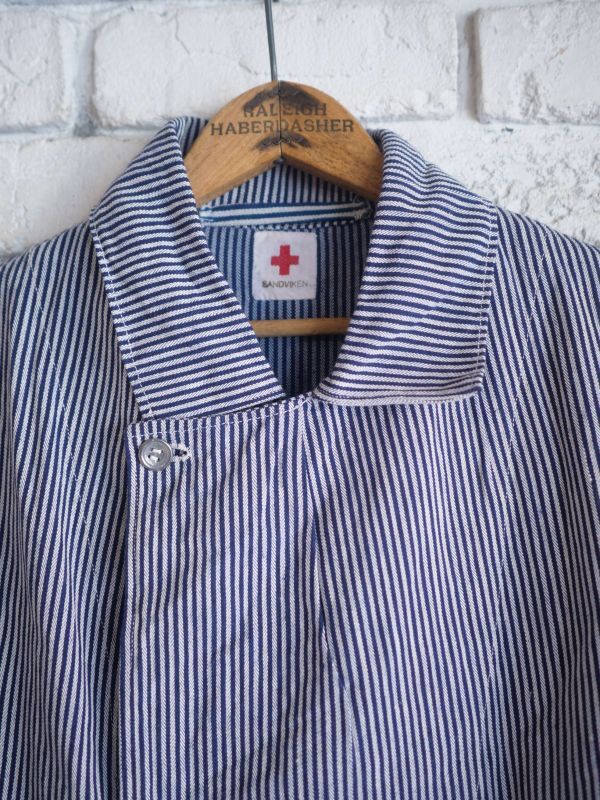 DEADSTOCK SWEDISH ARMY MILITARY HOSPITAL STRIPE JACKET デッド