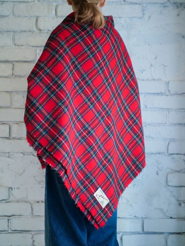 R&D.M.Co- / OLDMAN'S TAILOR WOOL TARTAN CHECK BLANKET オールド