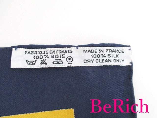 エルメス HERMES カレ 90 スカーフ ザルツ ブルク バイオリン 馬 柄