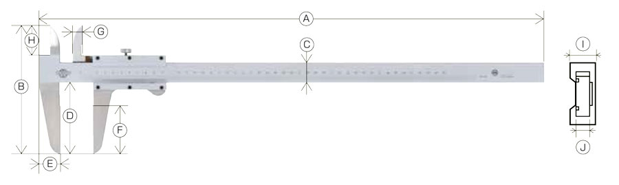 製品情報｜株式会社中村製作所 BESTOOL-KANON｜標準ノギス M ／ 軽量