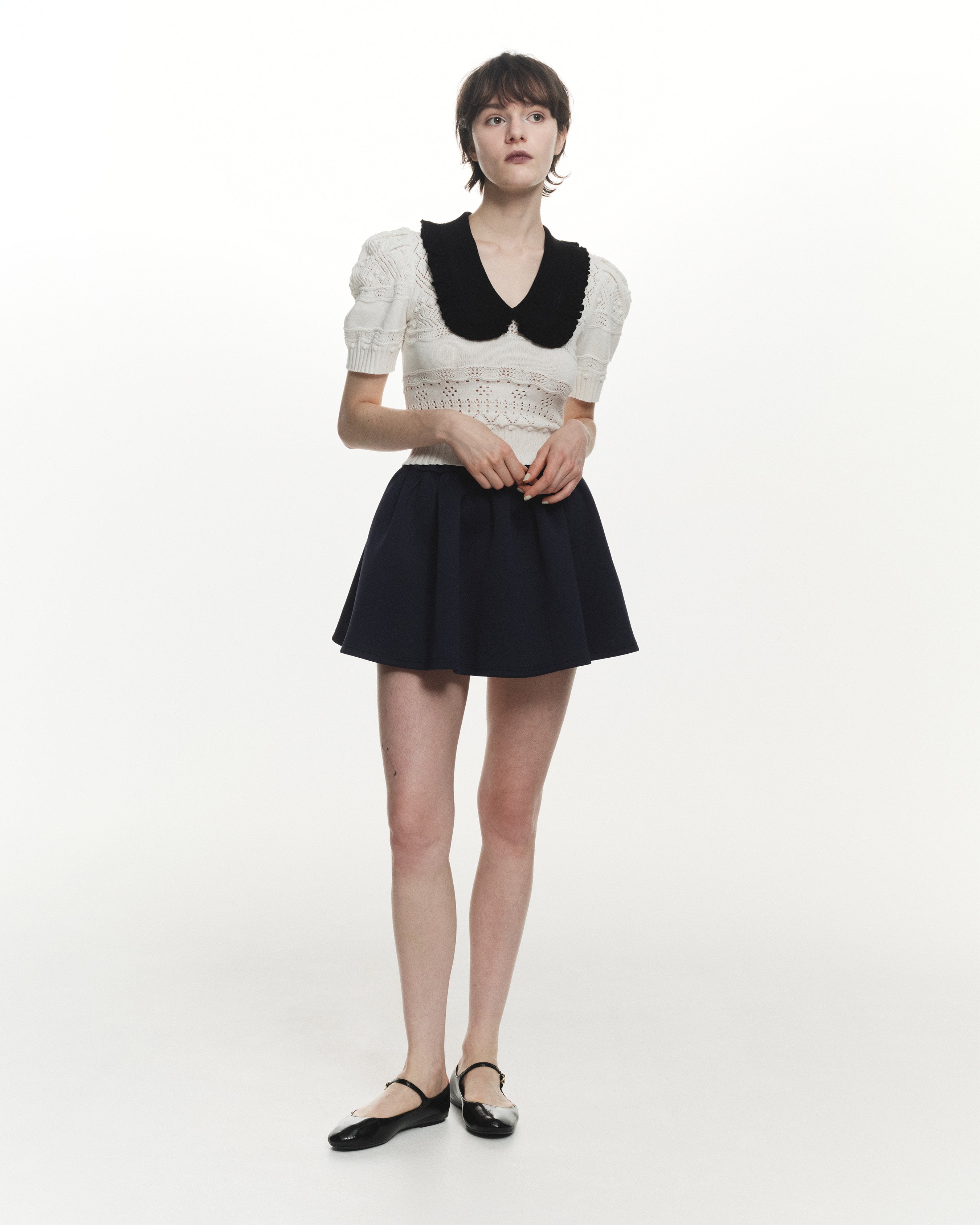 BIBIY. MADE | NELLY MINI SKIRT NAVY｜Bibiy.