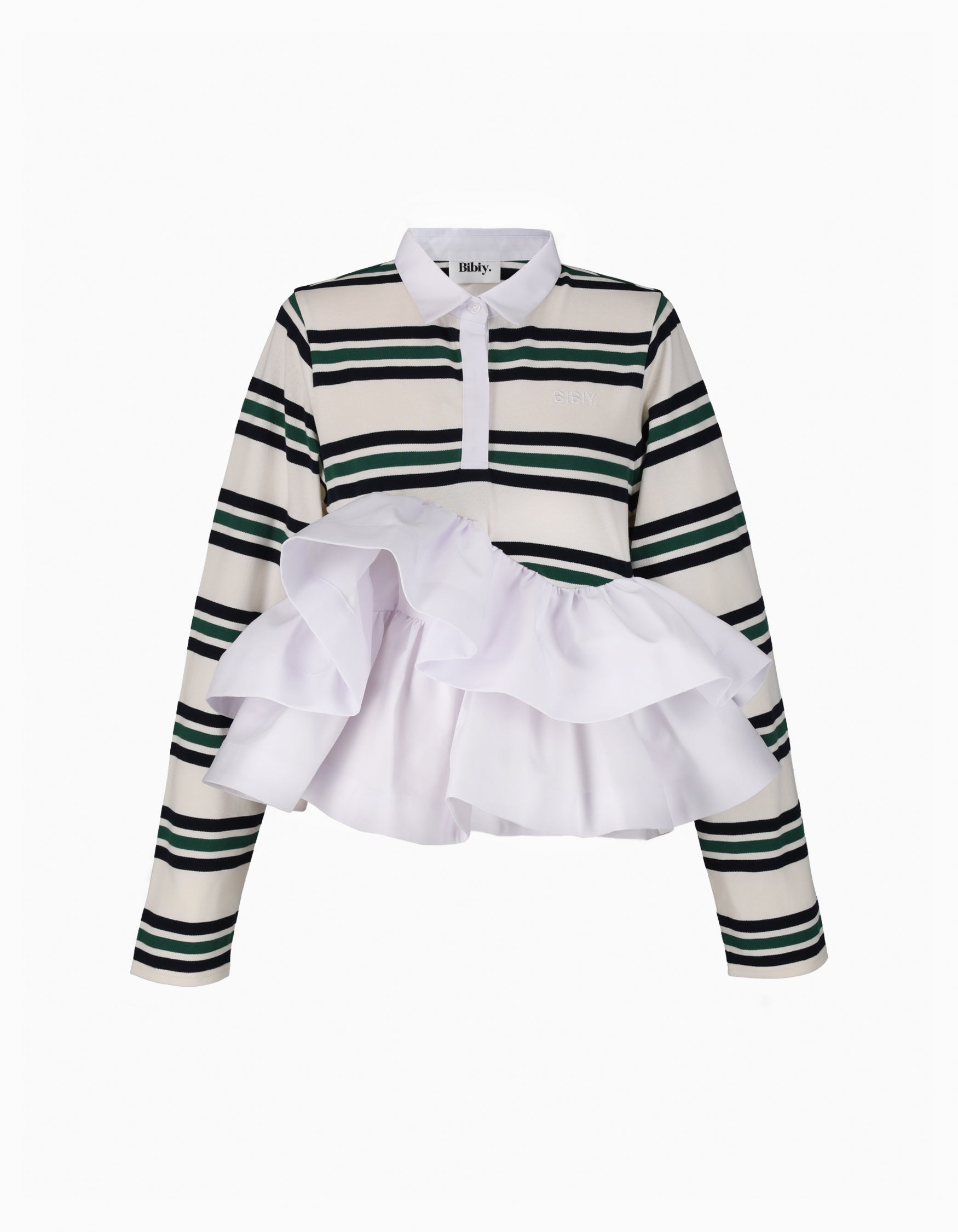 BIBIY. MADE | LOLA PEPURAMU POLO WHITE｜Bibiy.