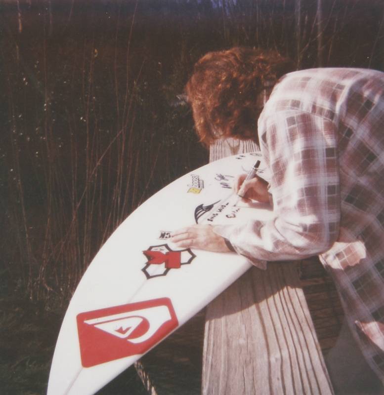 K Grif Kelly Slater サイン入りデッキ Surfing Legend Kelly Slater