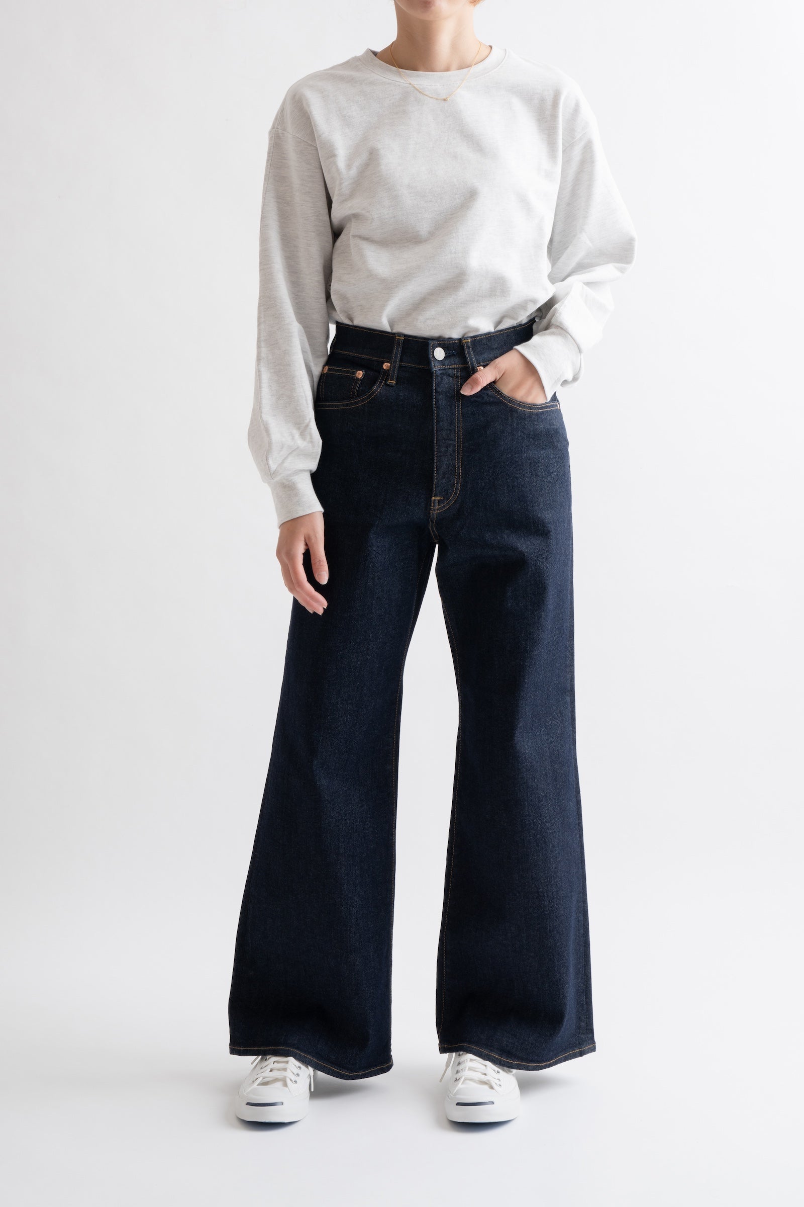 MML203N (001) BIG JOHN ワイドフレアカットジーンズ – BIG JOHN【公式