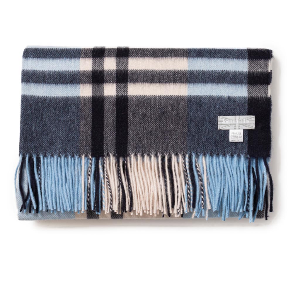 Joshua Ellis(ジョシュア エリス)チェック カシミアストール Primary