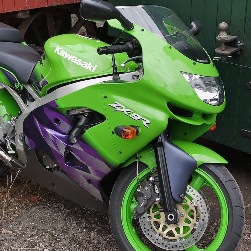 ZX-9R タンク 銀 カワサキ 純正 中古 バイク 部品 ZX900E ZX9R 修復