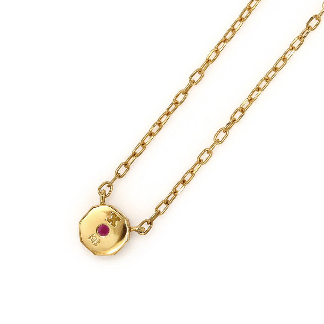 ビズー公式】ルビー K18(18金) プラチナ ネックレス アン | 希少石