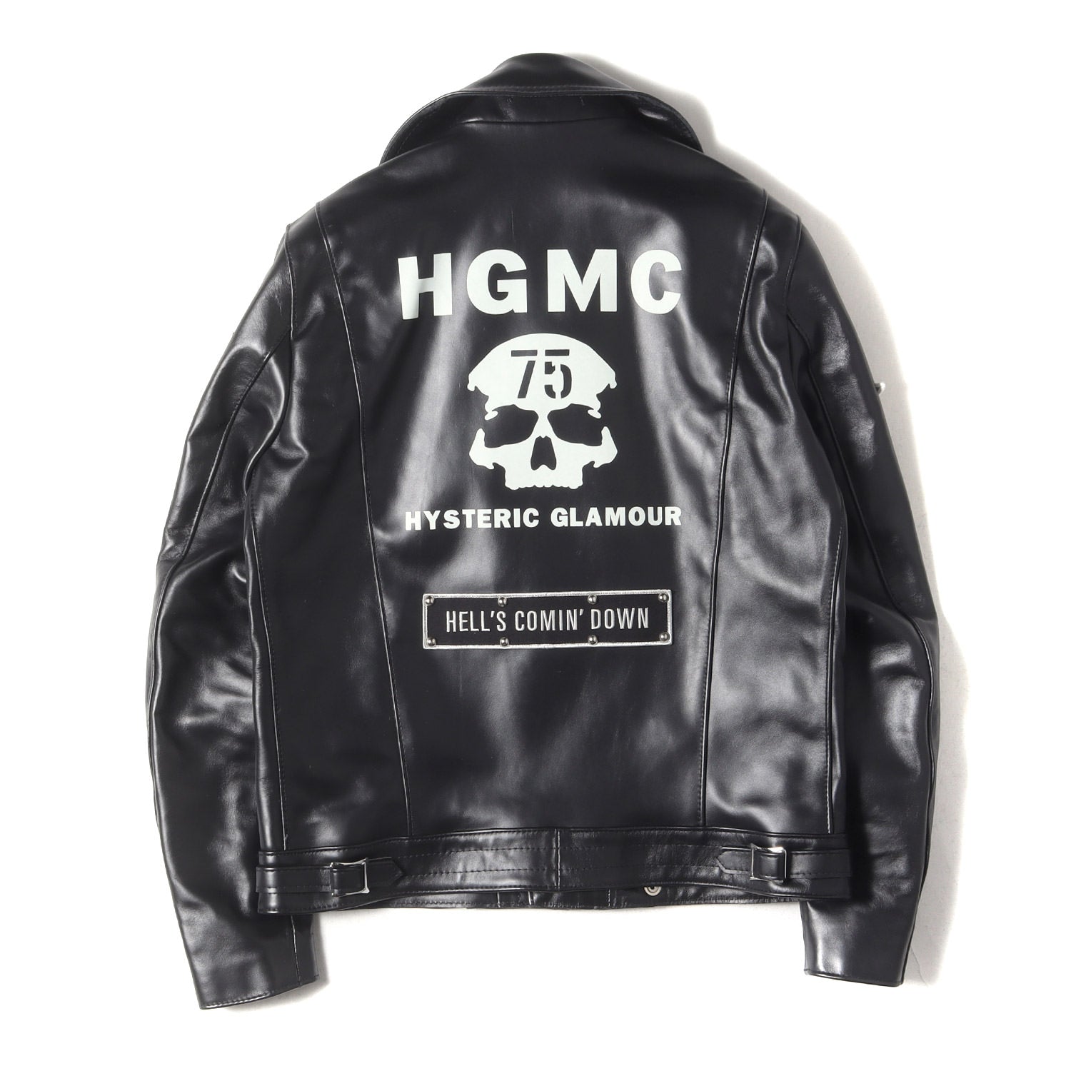 美品☆HYSTERIC GLAMOUR 総ロゴ レザー ポーチ オゾン 日本製 VIXEN