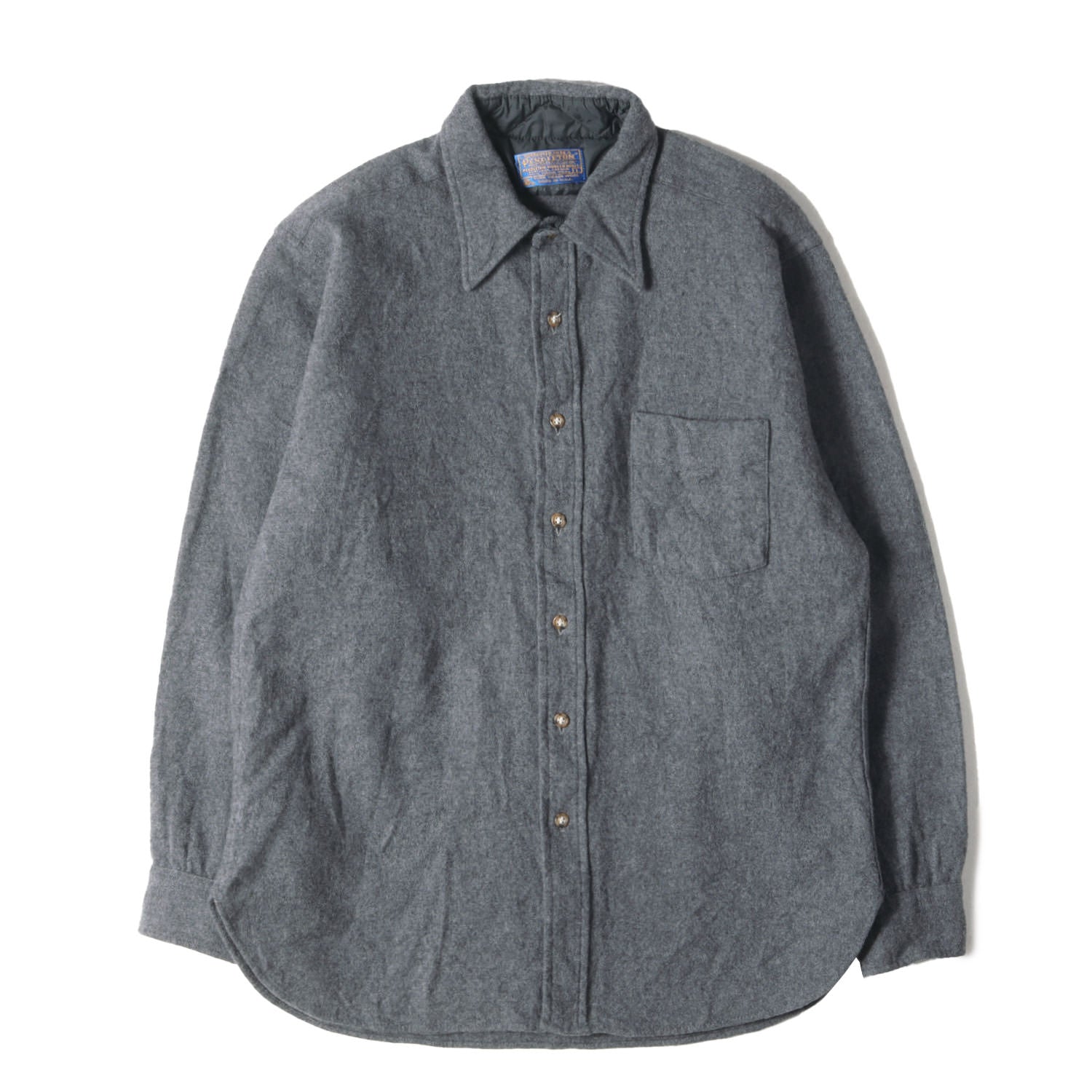 PENDLETON (ペンドルトン) 70s 無地 ウールシャツ - ブランド古着の
