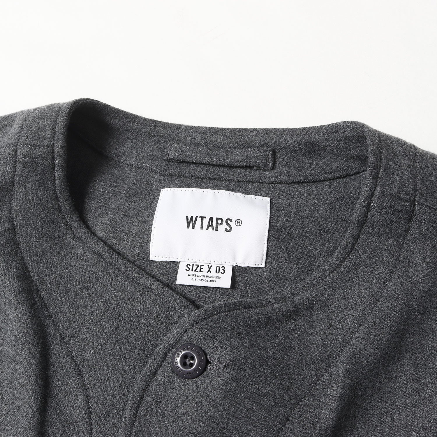 WTAPS (ダブルタップス) 22AW ノーカラー ミリタリー シャツジャケット