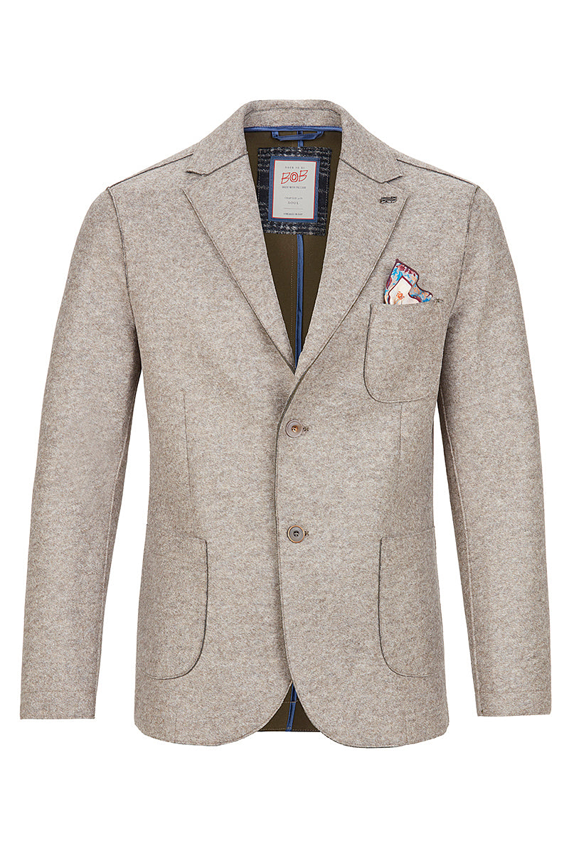 KI156 ボンディングジャケット / Col：TORTORA ベージュ系 BOB JAPAN