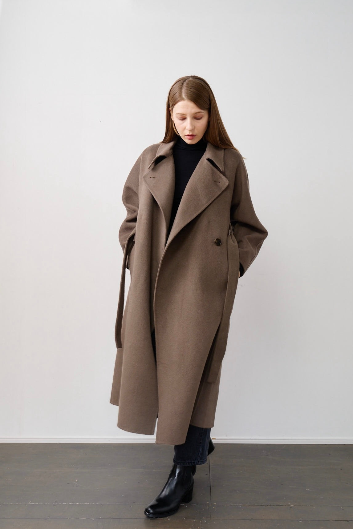 ウールカシミアロングコート – DALI GOAT