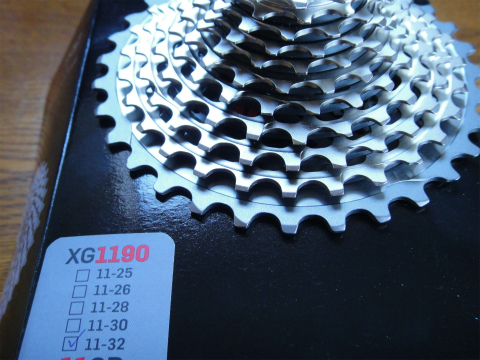 削りだしがそそる、SRAM RED XG 1190 カセットスプロケット - あと3km