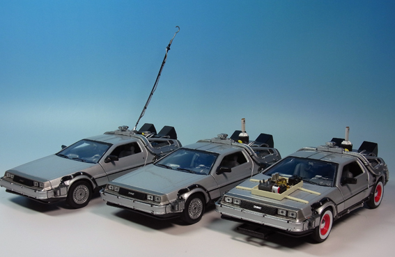 バック・トゥ・ザ・フューチャー パート1、2、3 1/24スケールダイ