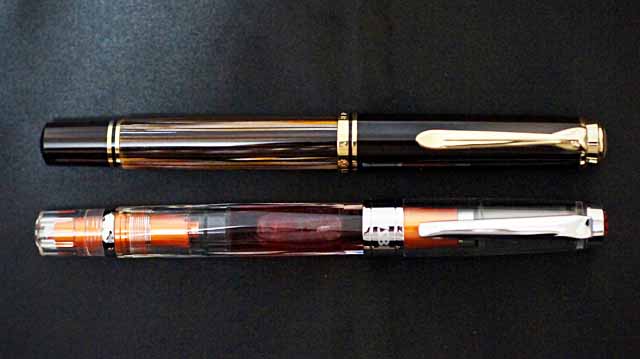 万年筆：TwisbiとペリカンM800茶縞：プログラマー社長のブログ