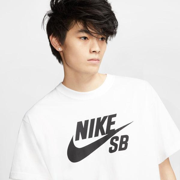 Nike SB Logo Skate Tee White - Black – Black Sheep Skate Shop
