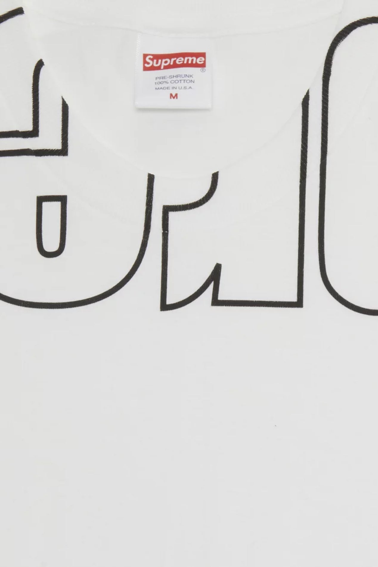 Supreme Upside Down Tee White – blueandcream