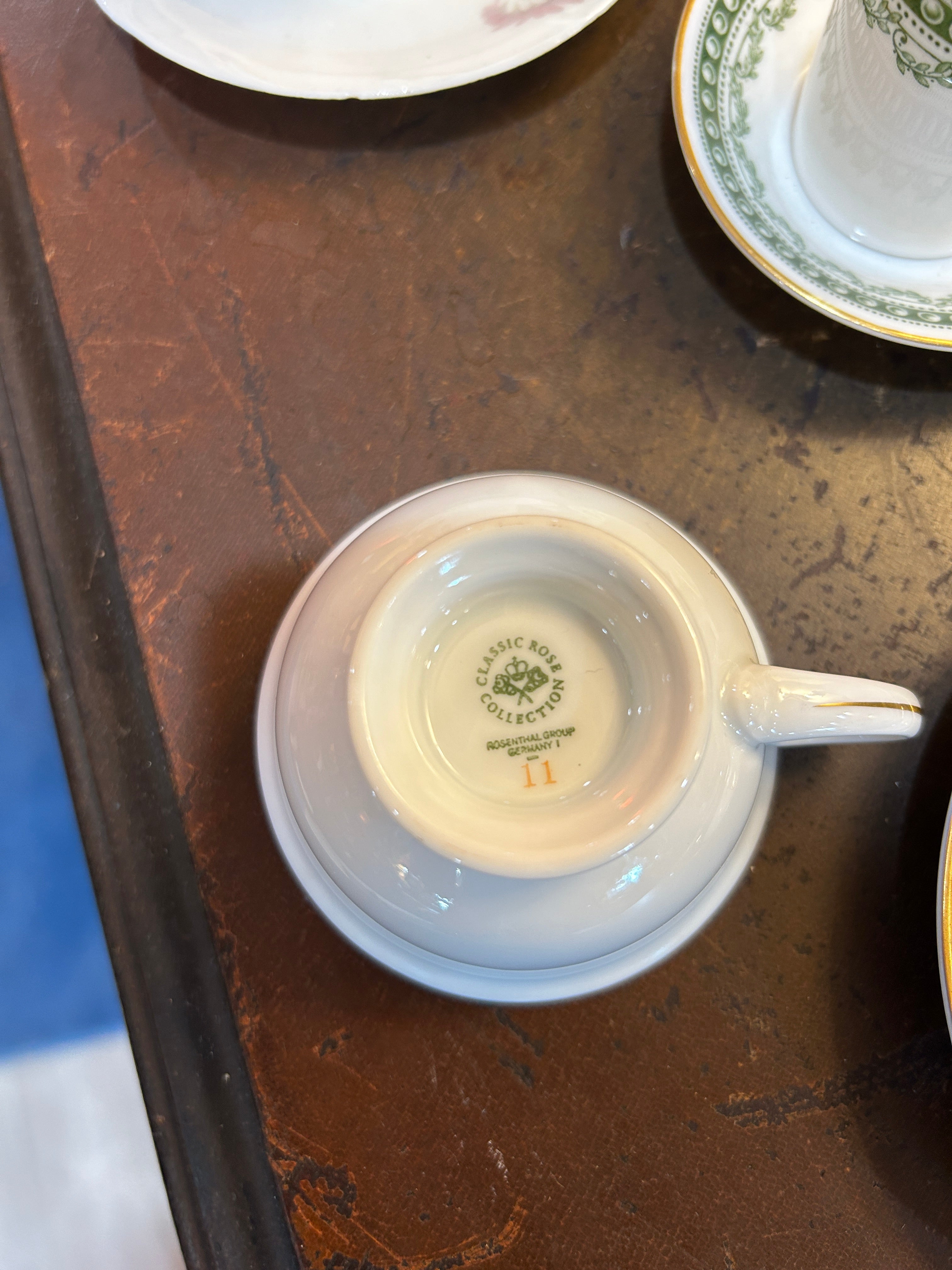 Rosenthal Classic Rose Collection- Teacup and Saucer Set – Blue