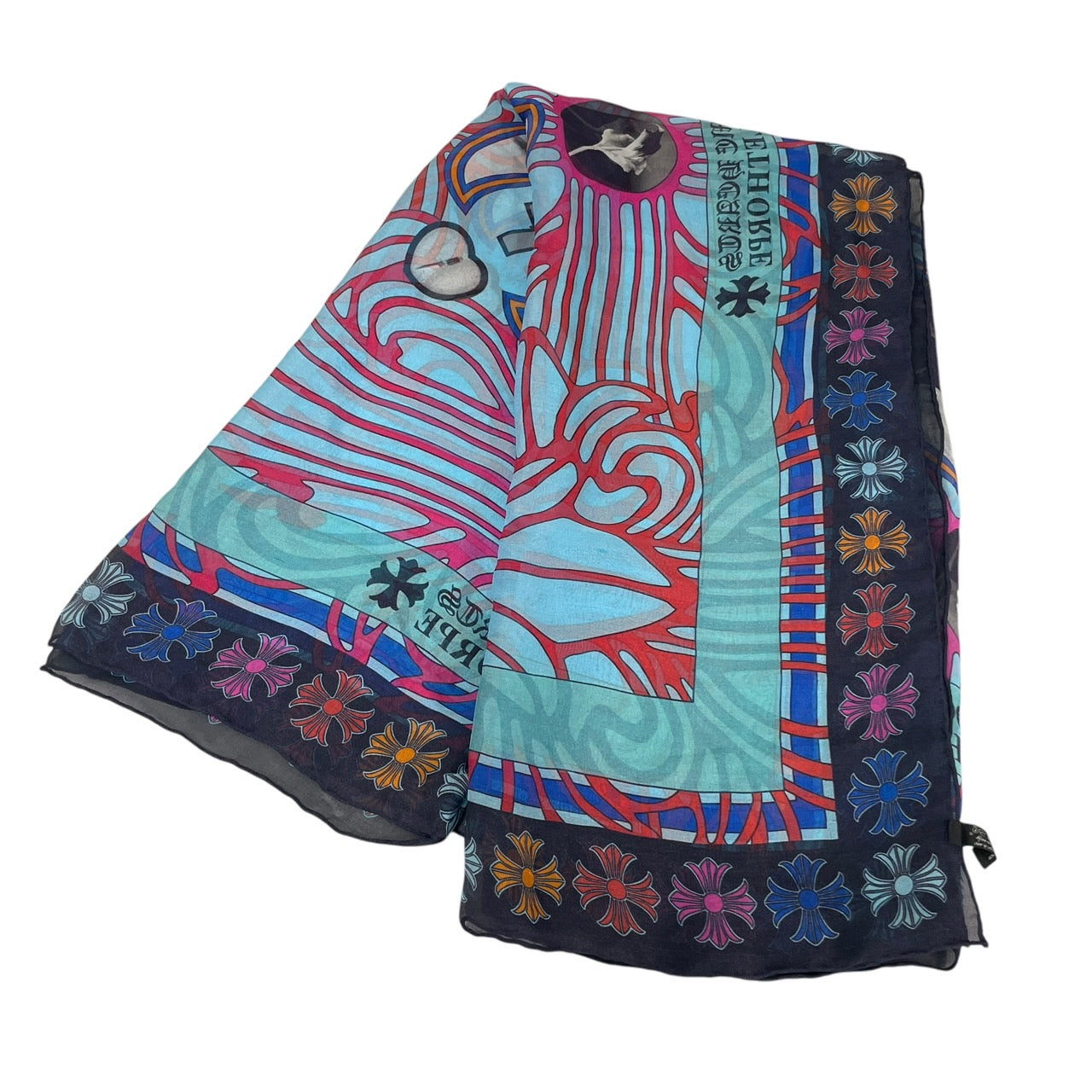 CHROME HEARTS】クロムハーツ MAPPLETHORPE スカーフ シルクユニ