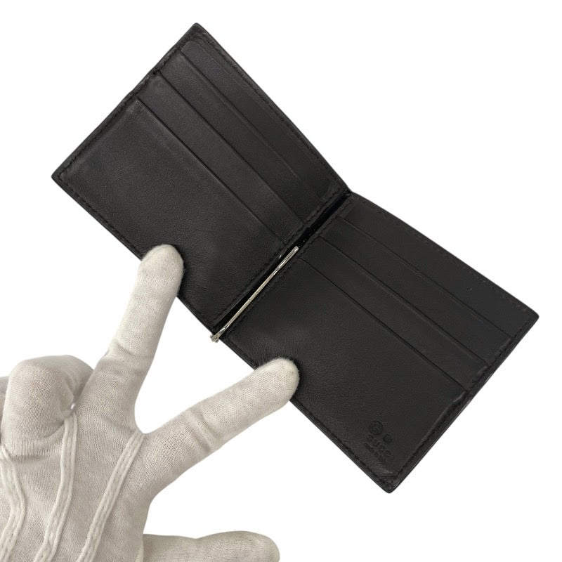 GUCCI】グッチ マイクログッチシマ 札入れ 544478 二つ折り財布 レザー