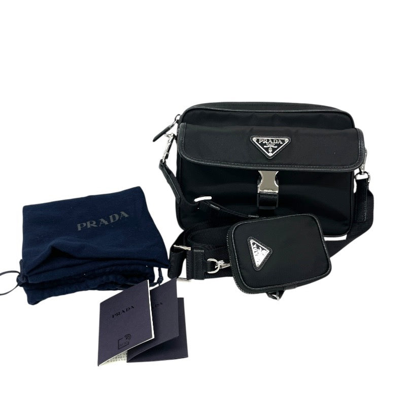 PRADA】プラダ クロスボディ 2VH133 ショルダーバッグ ナイロン メンズ