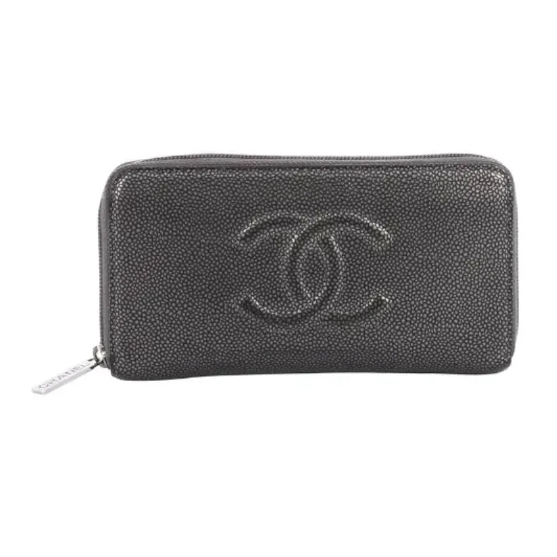 シャネル キャビアスキン ラウンドジップ 長財布｜ブランド買取なら