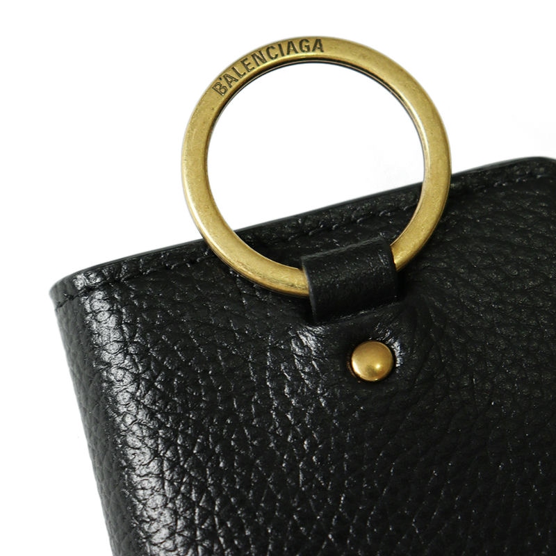 Brandol / BALENCIAGA バレンシアガ キーケース ロゴ 6連 ブラック