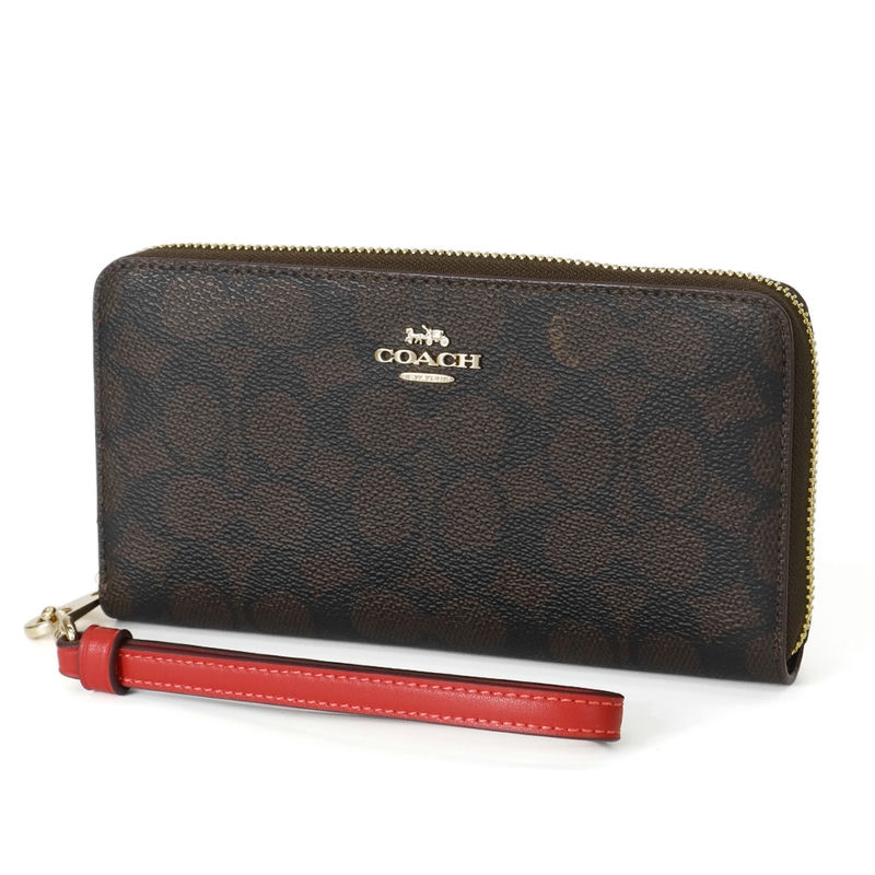 Brandol / COACH コーチ ラウンドファスナー長財布 シグネチャー