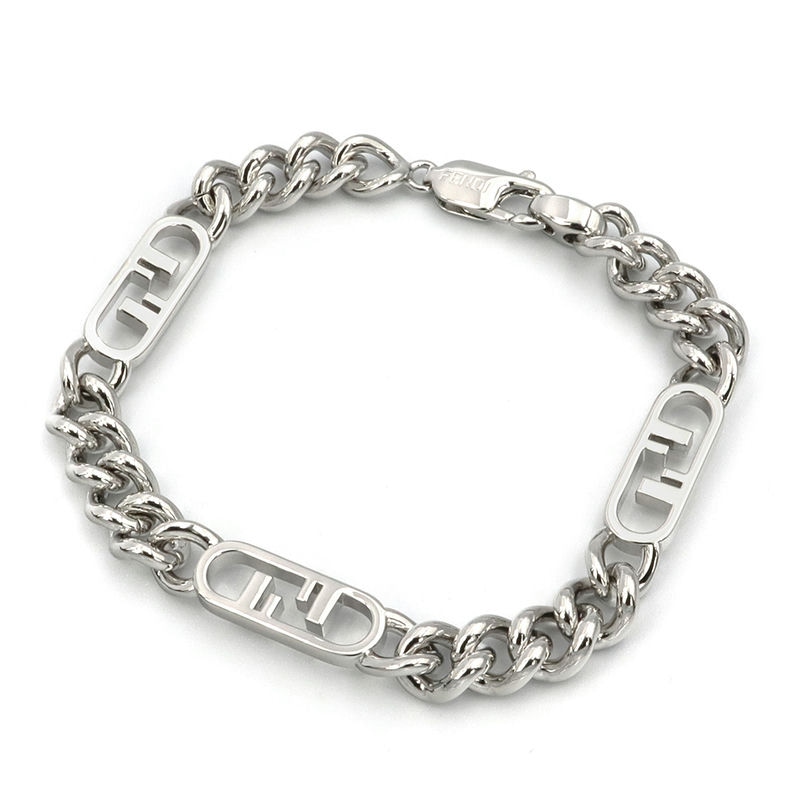 Brandol / FENDI フェンディ ブレスレット FF チェーンブレス Sサイズ