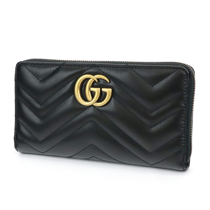 Brandol / GUCCI グッチ 長財布 プチ マーモント レザー