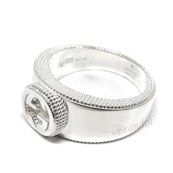 Brandol / GUCCI グッチ 指輪 インターロッキング Gリング 13号 479228