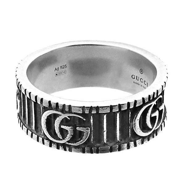 Brandol / GUCCI グッチ リング ダブルG シルバーリング 11号 551899