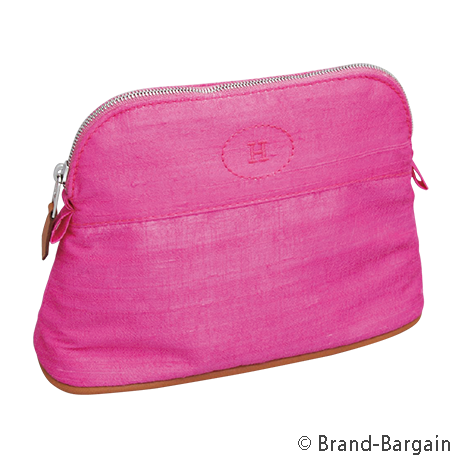 HERMES(エルメス)/ボリードポーチ/シルク×フューシャピンクの買取